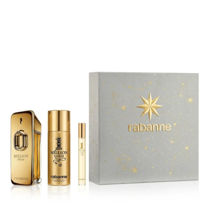Million Gold Intense 100 ml + EDT MINI 1 Milion 10 ml + DEO v spreji parfumovaná voda pre mužov 150 ml