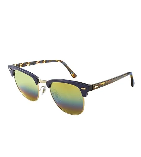 RB3016F Clubmaster slnečné okuliare 55x19x145 mm dúhová unisex