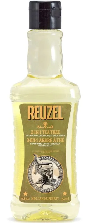 REUZEL 3 v 1 Tea Tree šampón-kondicionér-sprchový gél šampón pre mužov 3 v 1 pre mužov