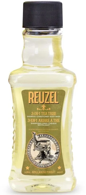 REUZEL 3 v 1 Tea Tree šampón-kondicionér-sprchový gél šampón pre mužov 3 v 1 pre mužov