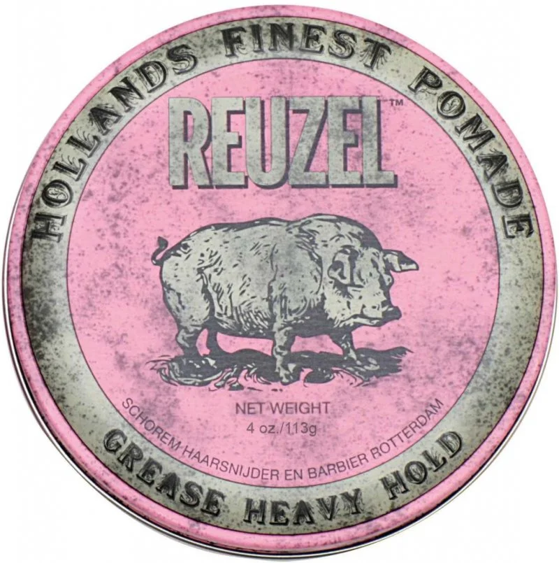 Styling Pink Pomade Grease Heavy Hold pomáda na vlasy so stredným spevnením a leskom 113g pre mužov