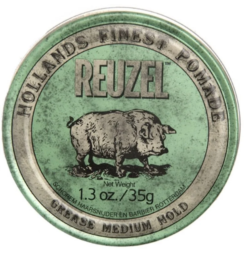 Styling Green Pomade Grease Medium Hold vlasová pomáda so stredným spevnením a leskom 35g pre mužov