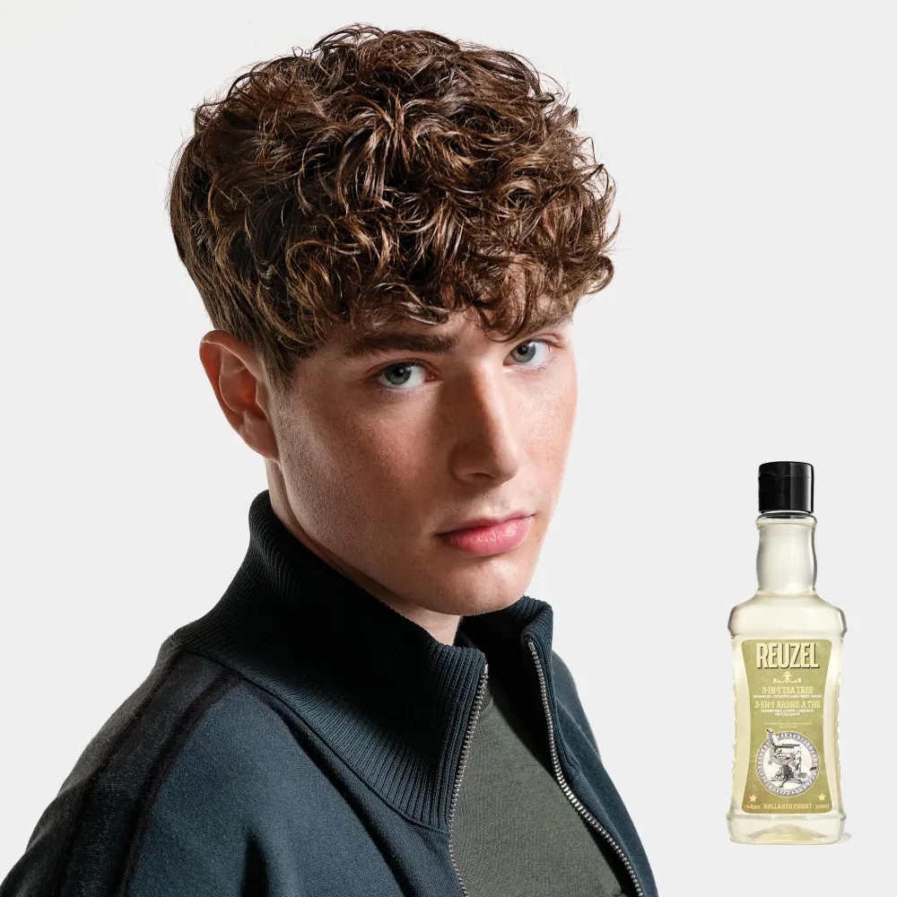 3 v 1 Tea Tree šampón-kondicionér-sprchový gél šampón pre mužov 3 v 1 pre mužov 350 ml