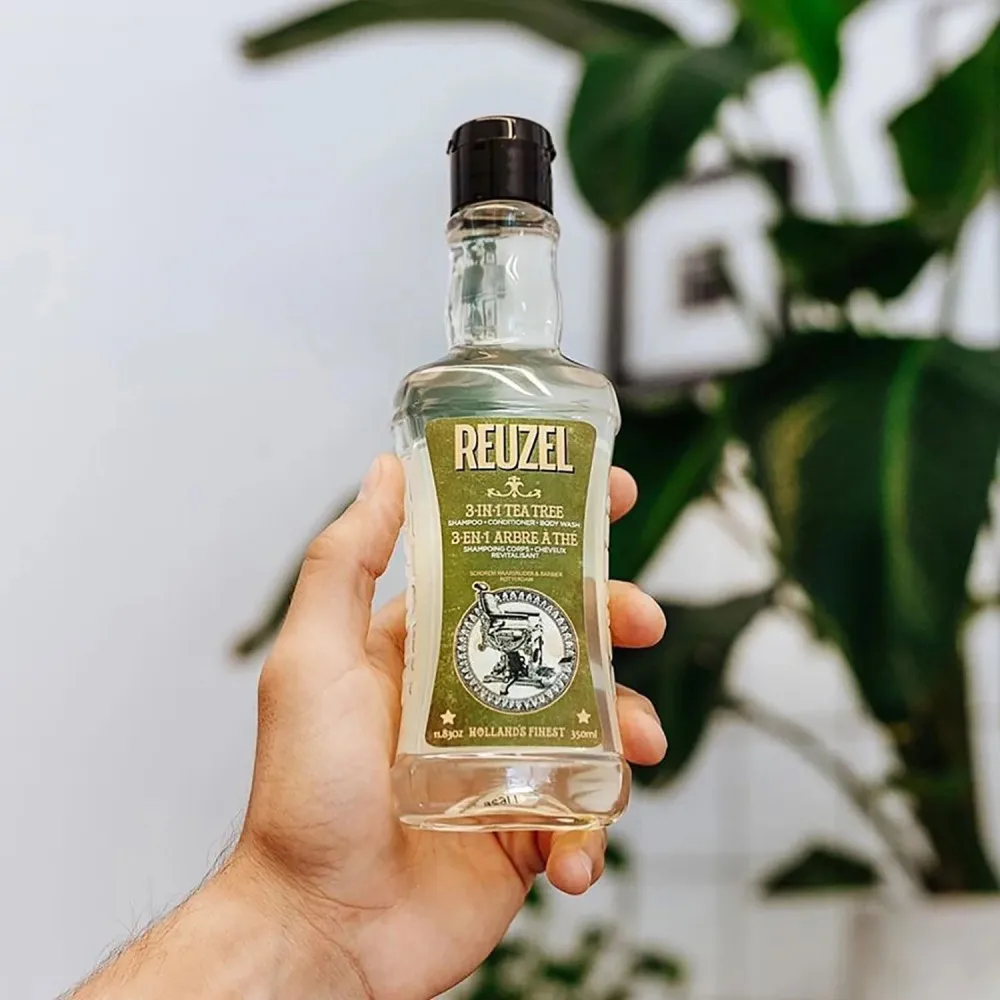 3 v 1 Tea Tree šampón-kondicionér-sprchový gél šampón pre mužov 3 v 1 pre mužov 350 ml
