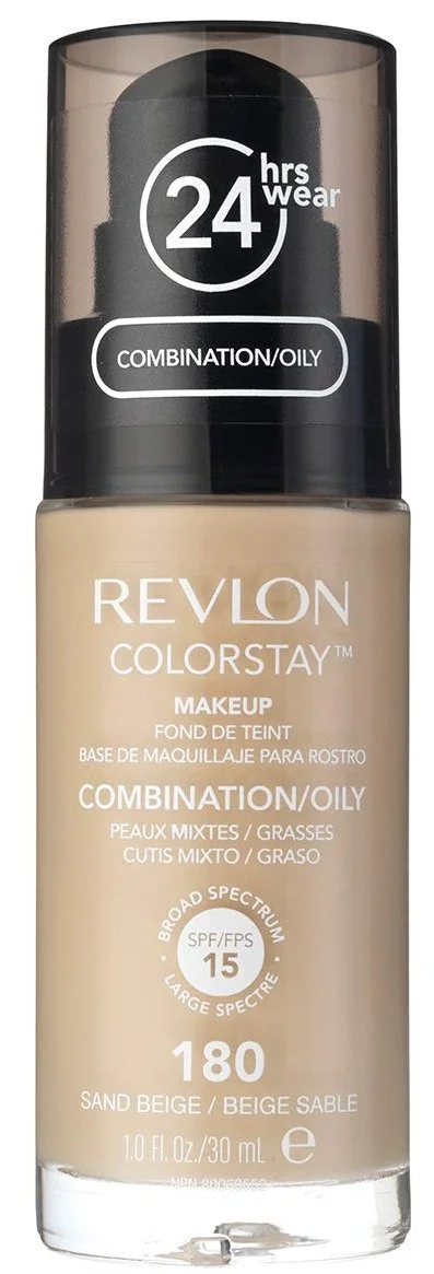 Colorstay Make-up pre zmiešanú a mastnú pleť 180 Sand Beige 30 ml