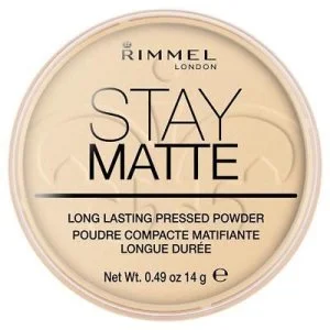 Rimmel Stay Matte Kompaktný púder 14 g - 001 Transparentný