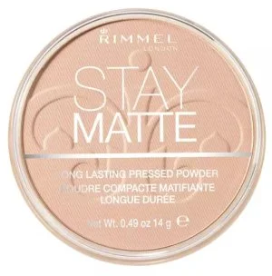 Rimmel Stay Matte Lisovaný púder 14 g - 003 Peach Glow