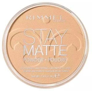 Rimmel Stay Matte Lisovaný púder 14 g - 006 Teplá béžová
