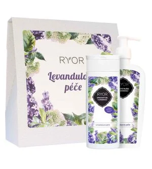 RYOR Lavender darčeková sada sprchový gél 200 ml + telové mlieko