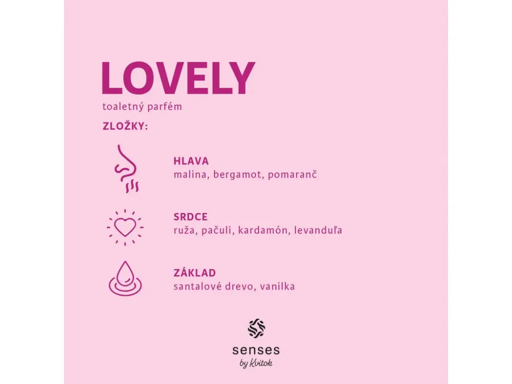 Kvitok SENSES toaletná voda (EdP) - Lovely 30ml