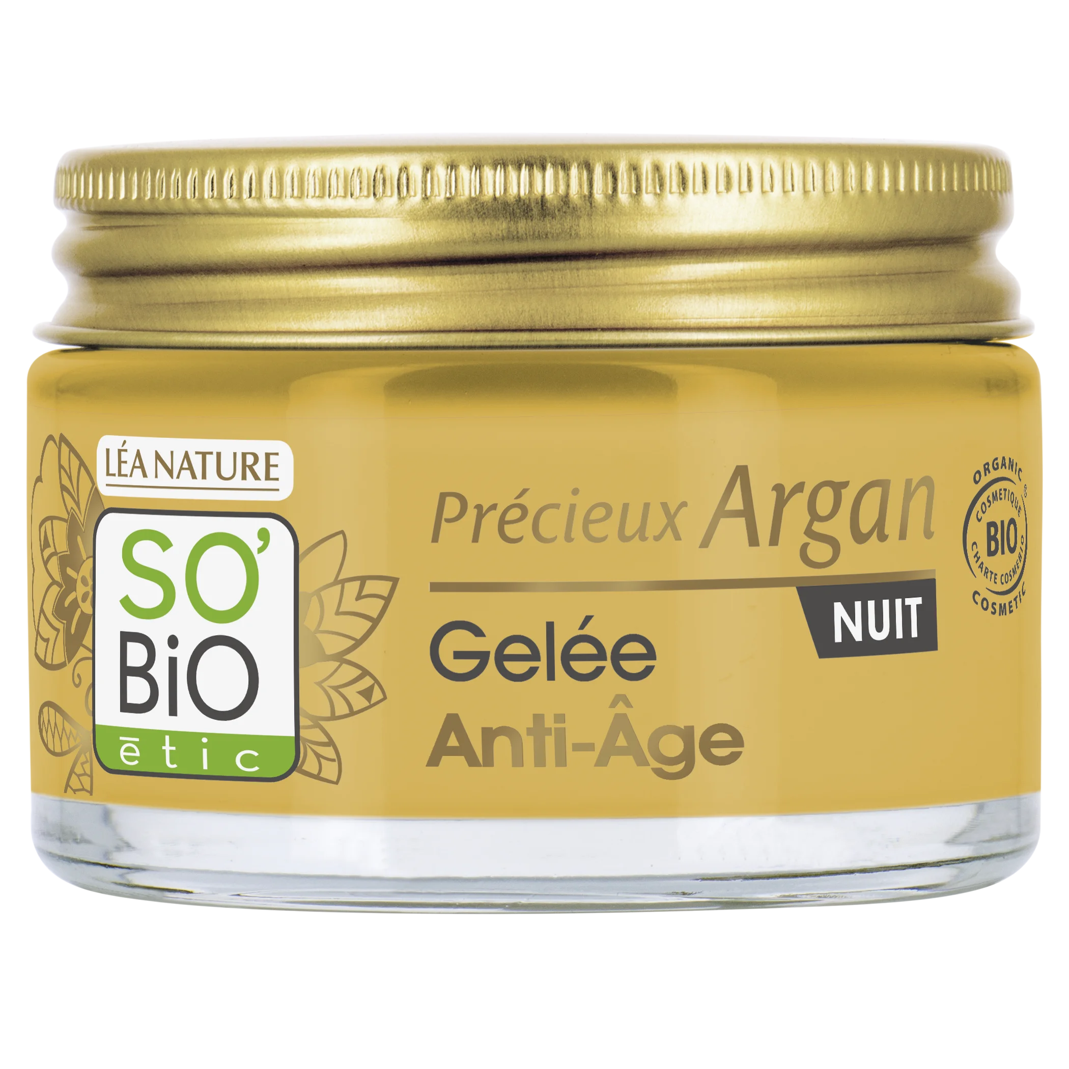SO’BiO étic Anti-age Precieux Argan Gel nočný BIO (50 ml) - regeneruje a vyhladzuje pleť
