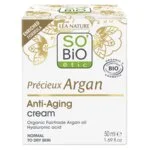 SO’BiO étic Anti-age Precieux Argan Denný krém BIO (50 ml) - hydratuje, spevňuje a rozjasňuje pleť