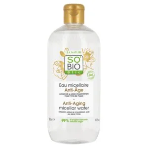 SO’BiO étic Anti-Age Precieux Argan Anti-age micelárna voda s hyalurónom BIO (500 ml) - s kyselinou hyalurónovou