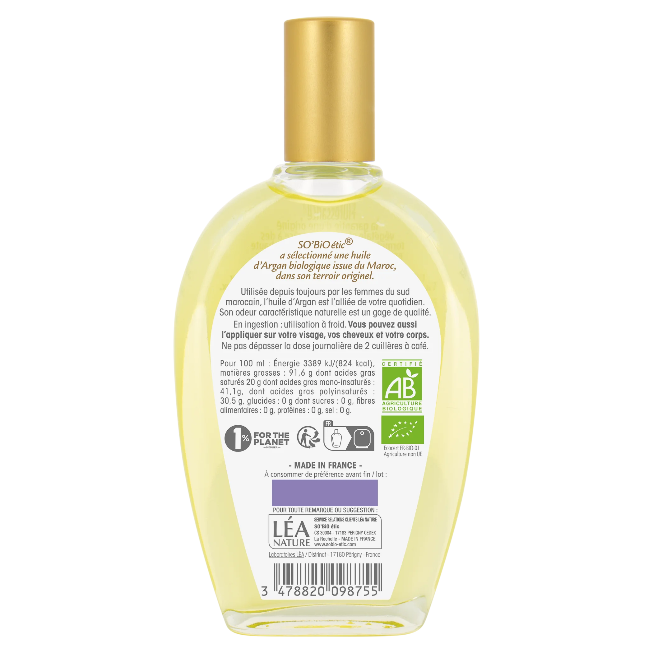 SO’BiO étic Arganový olej BIO (50 ml) - elixír mladosti a krásy