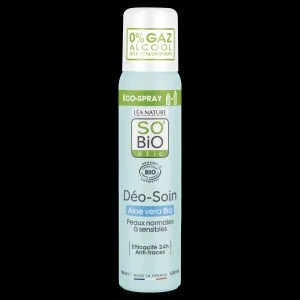SO’BiO étic Prírodný dezodorant ECO SPRAY 24h - Aloe vera BIO (100 ml) - účinný až 24 hodín