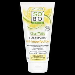 SO’BiO étic Pleťový exfoliačný gél - Clean Yuzu BIO (150 ml) - ideálny pre mastnú pleť