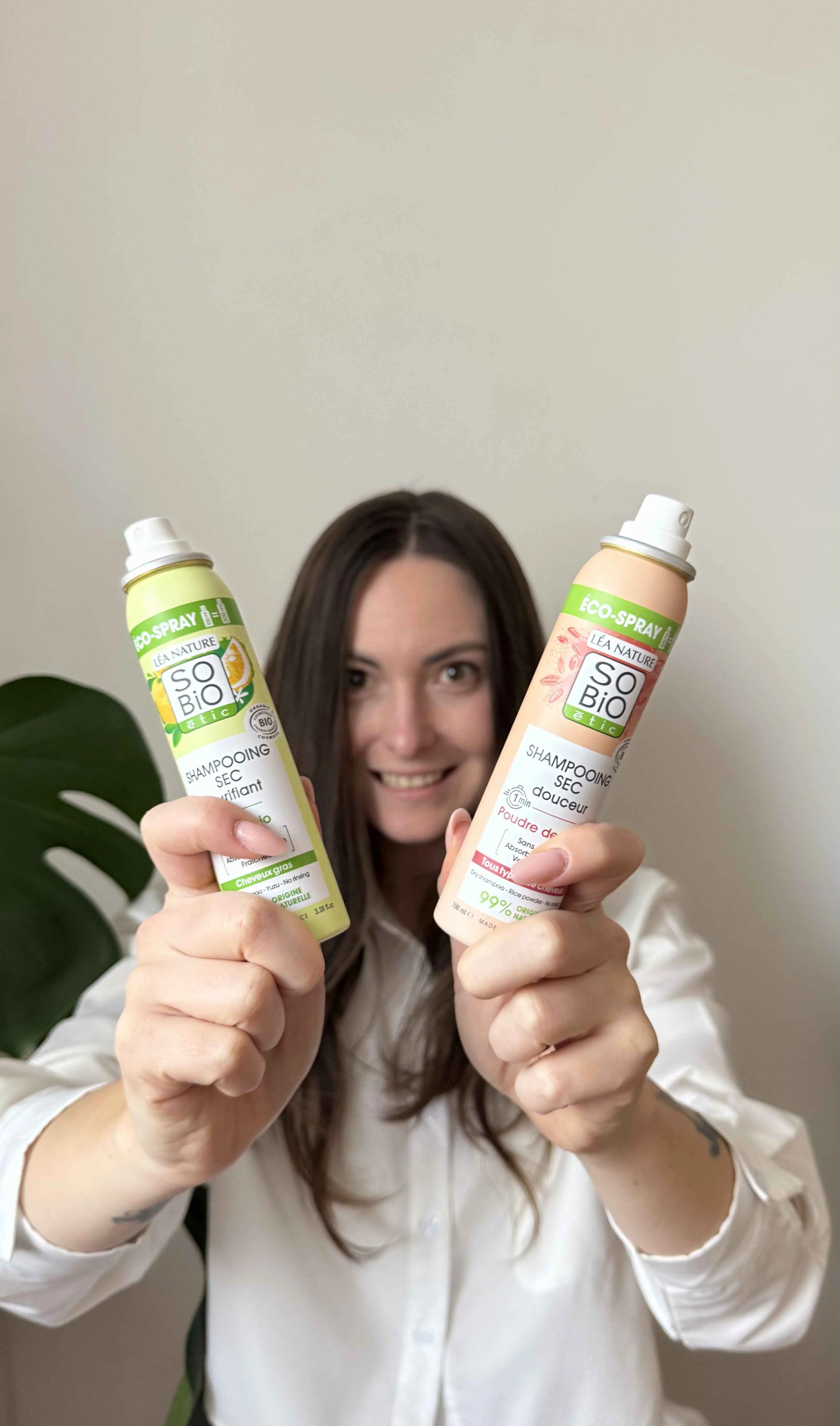 SO’BiO étic Čistiaci suchý šampón v spreji s Yuzu BIO (100 ml) - zanecháva vlasy svieže a hladké