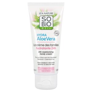 Hydratačný hypoalergénny krém s Aloe vera pre celú rodinu BIO (100 ml) - hydratuje, upokojuje a regeneruje