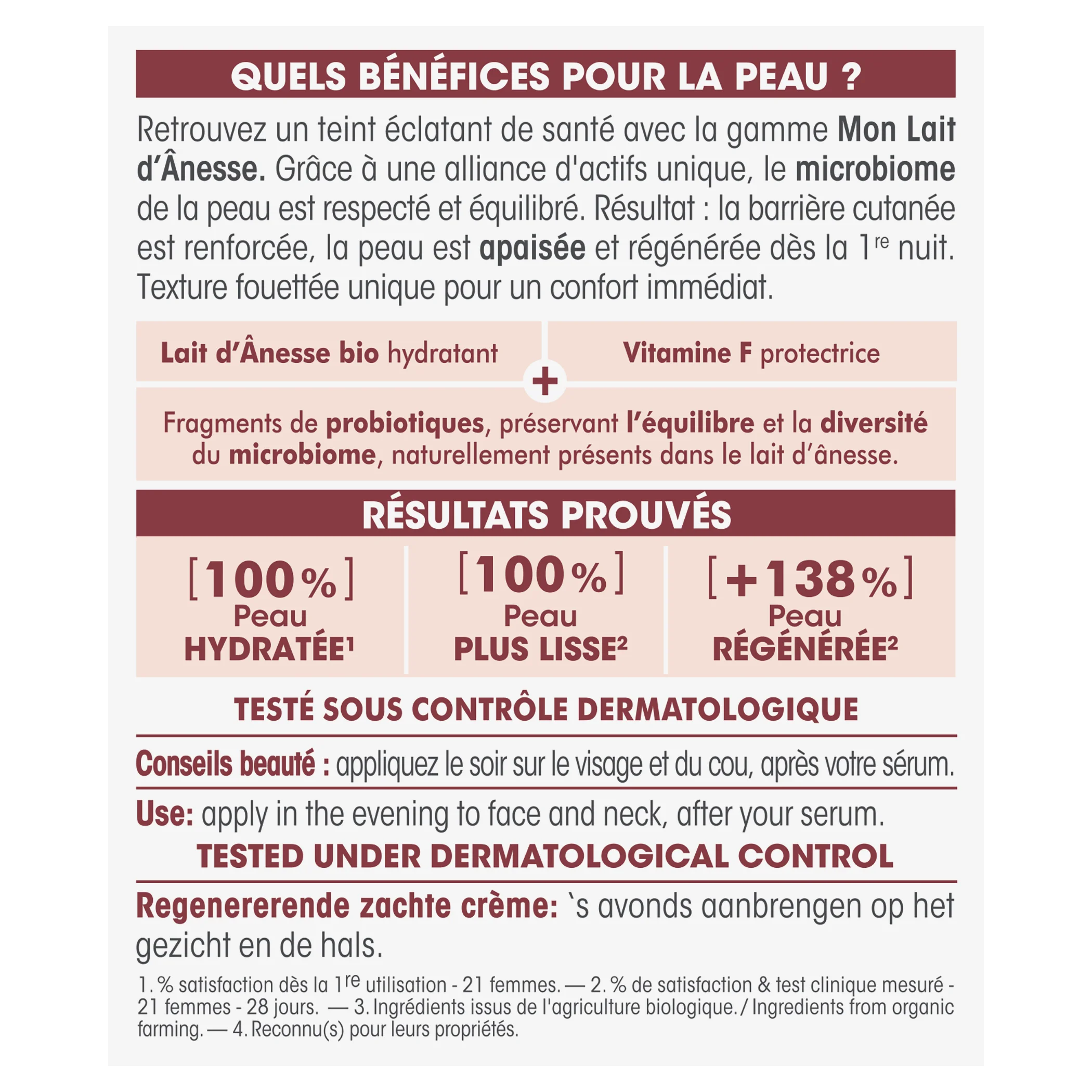 SO’BiO étic Nočný regeneračný krém s BIO oslím mliekom (50 ml) - šľahaná textúra