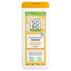 SO’BiO étic Sprchový krém SURGRAS s BIO bambuckým maslom (650 ml) - ideálny pre suchú a citlivú pokožku