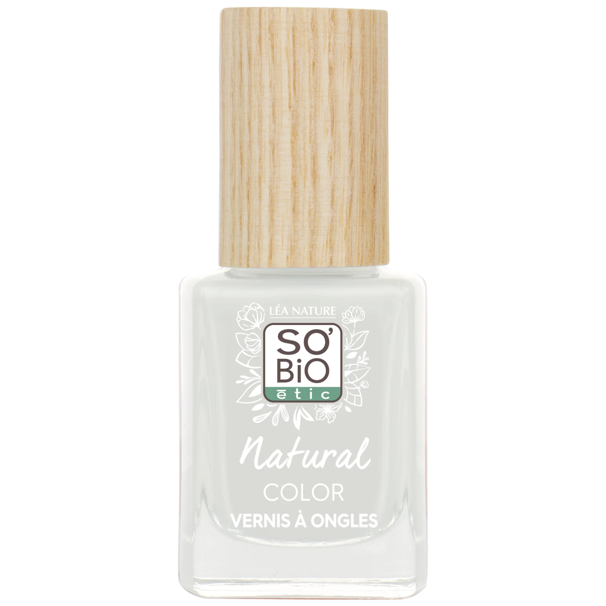 SO’BiO étic Lak na nechty - 80 francúzska biela (11 ml) - so žiarivou a intenzívnou farbou