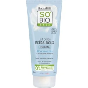 SO’BiO étic Telové mlieko extra hydratačné s Aloe vera a hyalurónom BIO (200 ml) - s kyselinou hyalurónovou