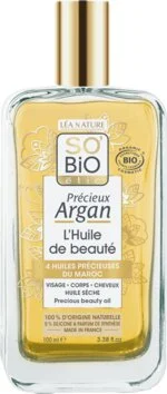 SO’BiO étic Précieux Argan Ošetrujúci olej na telo, tvár i vlasy BIO (100 ml) - elixír mladosti a krásy