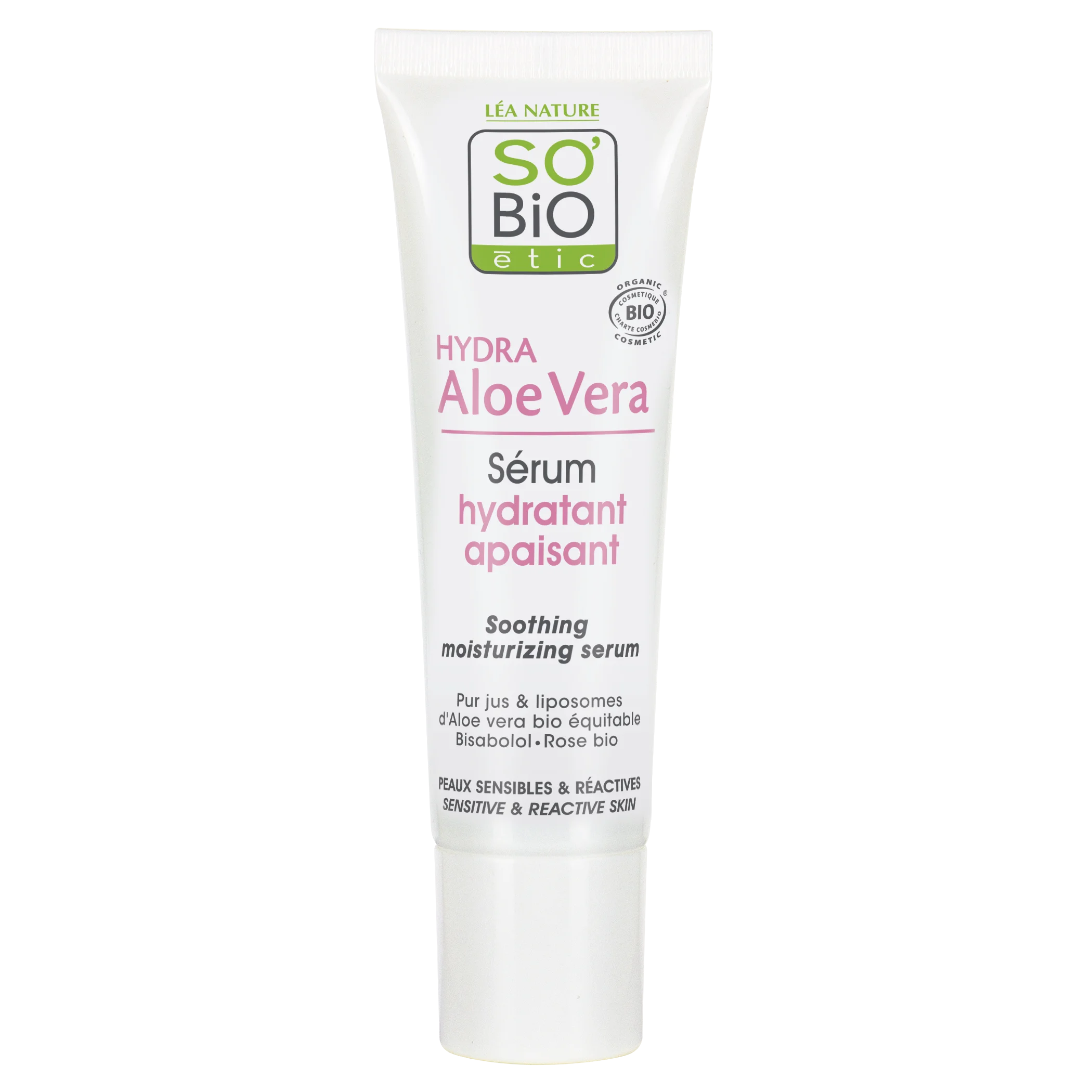 SO’BiO étic Pleťové sérum s Aloe vera - upokojenie a hydratácia pre citlivú pleť BIO (30 ml) - hydratuje, upokojuje a rozjasňuje
