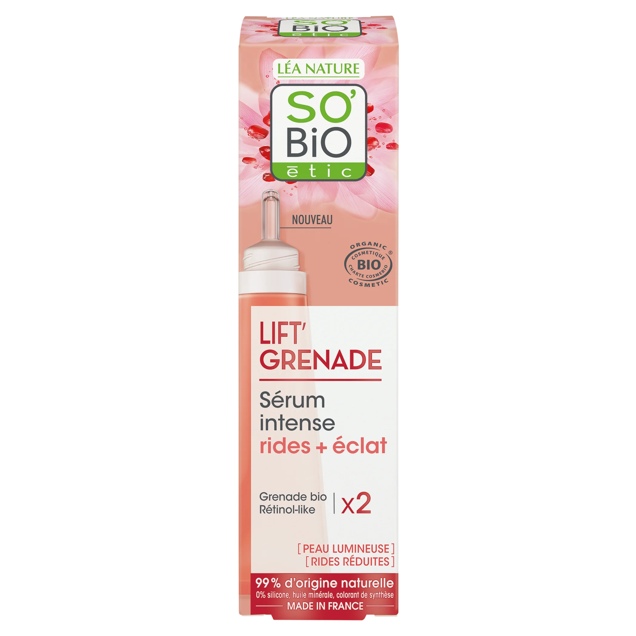 SO’BiO étic Rozjasňujúce sérum proti vráskam Lift'Grenade BIO (30 ml) - s granátovým jablkom