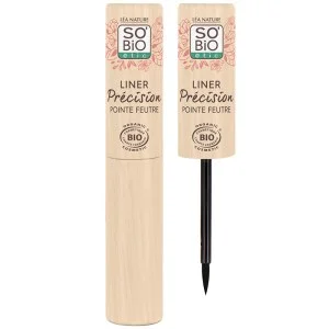 SO’BiO étic Tekuté očné linky BIO - 01 čierna (3 ml) - zvýraznia vaše oči