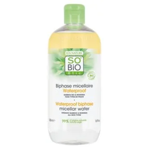 SO’BiO étic Dvojfázová micelárna voda - Pur BAMBOO BIO (500 ml) - s organickým bambusom a moringou