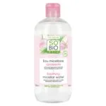 SO’BiO étic Micelárna voda s Aloe Vera upokojujúca BIO (500 ml) - obohatená o harmančekovú vodu