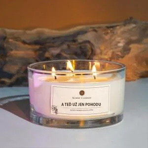 Kimmy Candles Sójová sviečka A teraz len relaxujte (3 knôty)