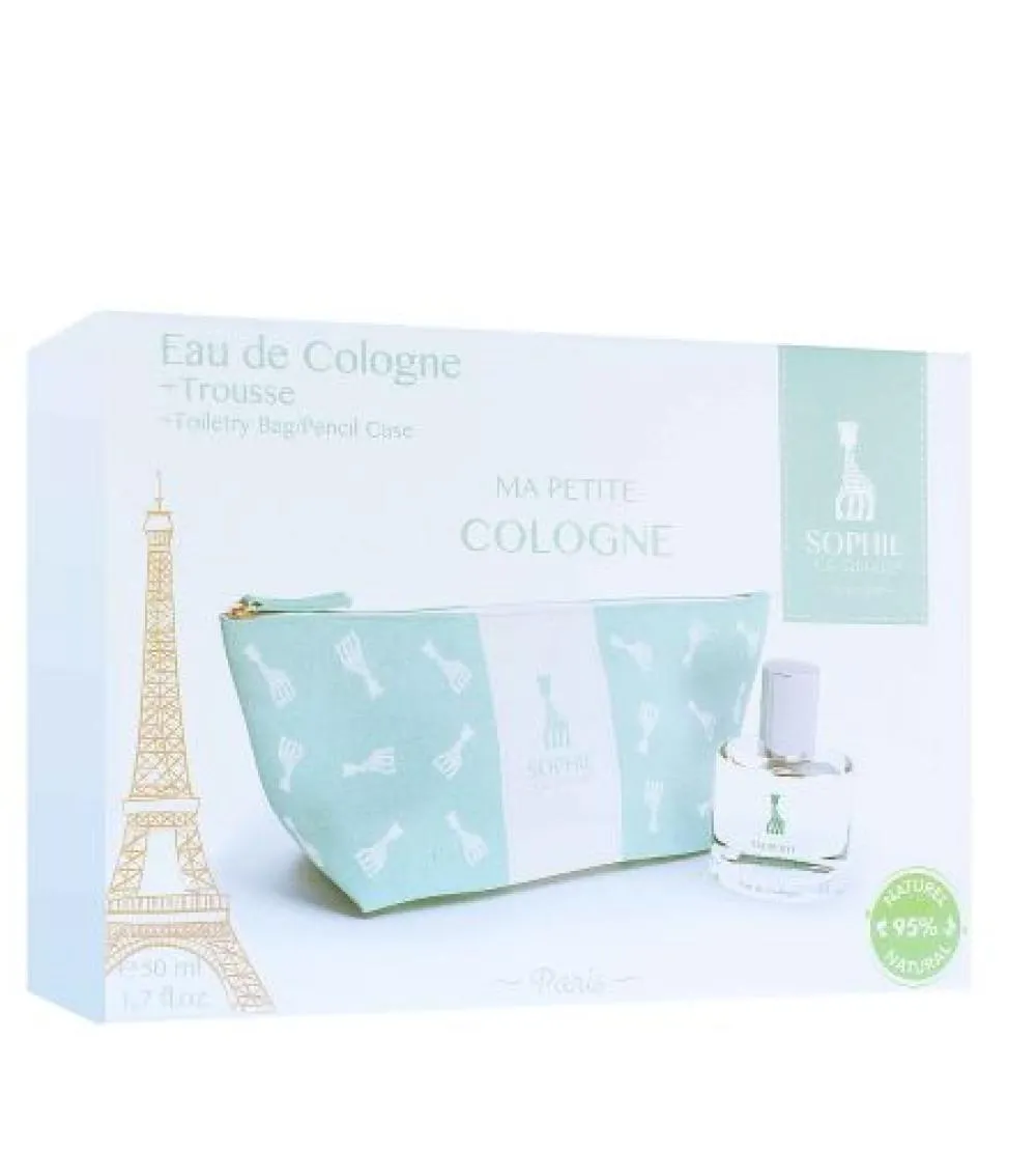 Ma Petite Cologne darčeková sada pre deti kolínska voda 50 ml + kozmetická taštička 50 ml + kosmetická taštička