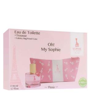 Sophie La Girafe My Sophie darčeková sada pre deti toaletná voda 50 ml + kozmetická taštička