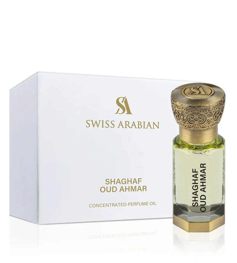 Shaghaf Oud Ahmar koncentrovaný parfumovaný olej unisex 12 ml