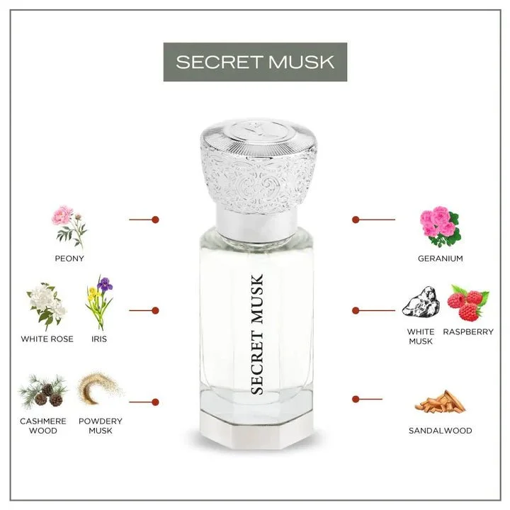 Secret Musk Koncentrovaný parfumový olej U 12 ml