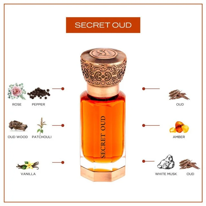 Secret Oud Koncentrovaný parfumový olej U 12 ml