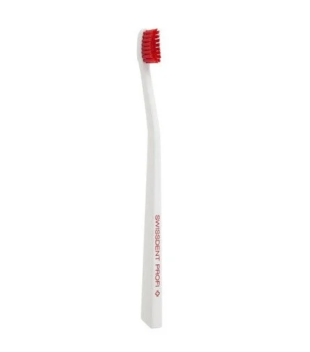 Profi Colours zubná kefka soft-medium White & Red