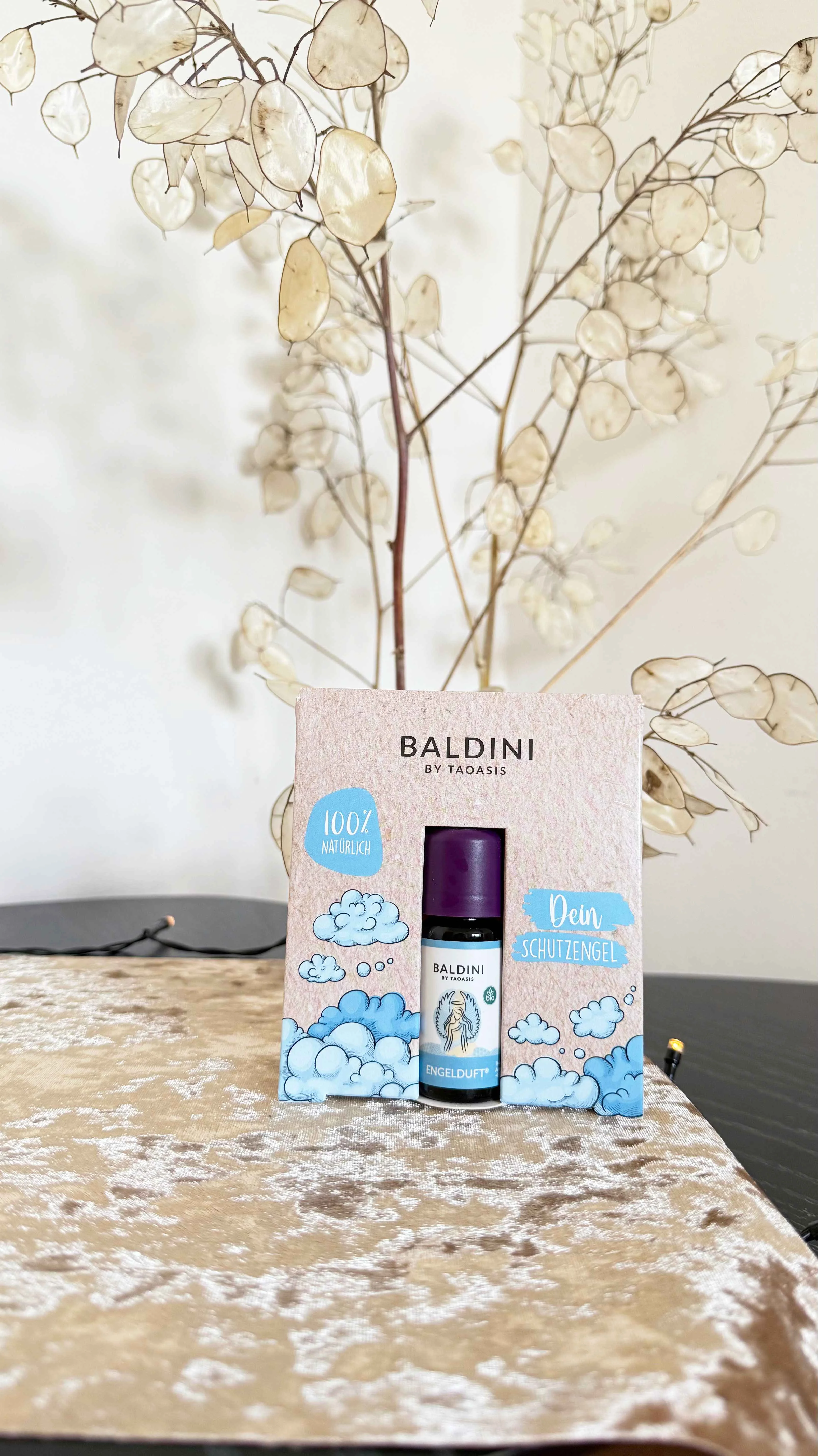 Taoasis Baldini Aroma mini súprava Angel Scent BIO (10 ml) - drevená visačka ako difuzér