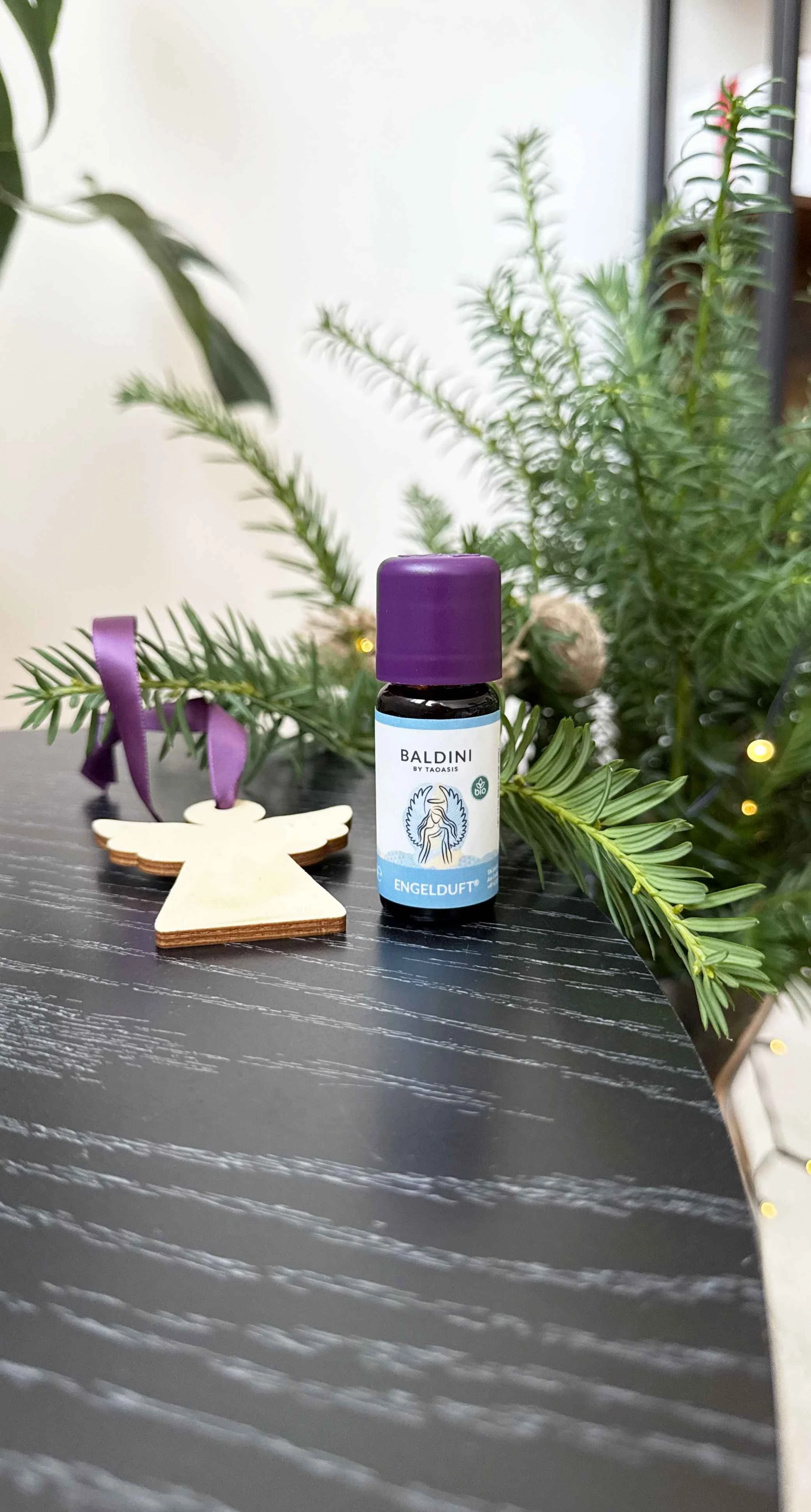 Taoasis Baldini Aroma mini súprava Angel Scent BIO (10 ml) - drevená visačka ako difuzér