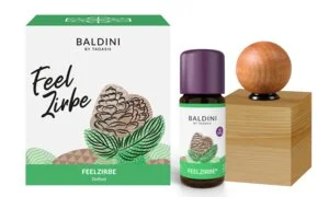 Taoasis Baldini Aroma set FeelPine BIO (10 ml) - drevená dekorácia ako difuzér