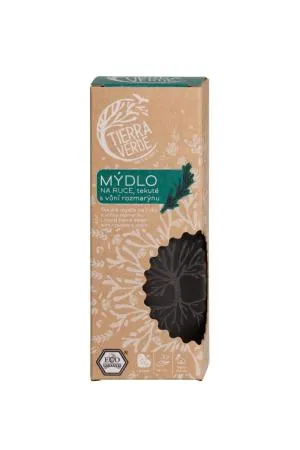 Tierra Verde Tekuté mydlo na ruky s vôňou rozmarínu (sklenená fľaša 230 ml)