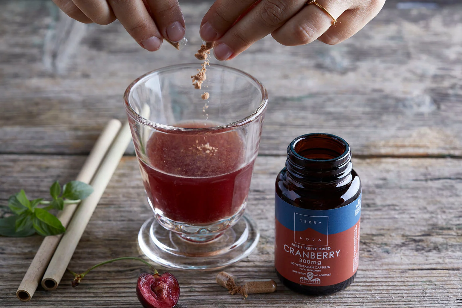 Terranova Health Brusnice sušené mrazom 300 mg BIO (50 kapsúl) - s antioxidantmi