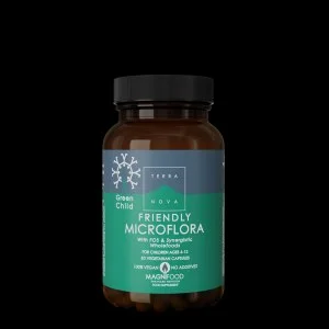 Terranova Health Green Child Friendly Microflora (50 kapsúl) - vhodný pre deti od 4 do 12 rokov