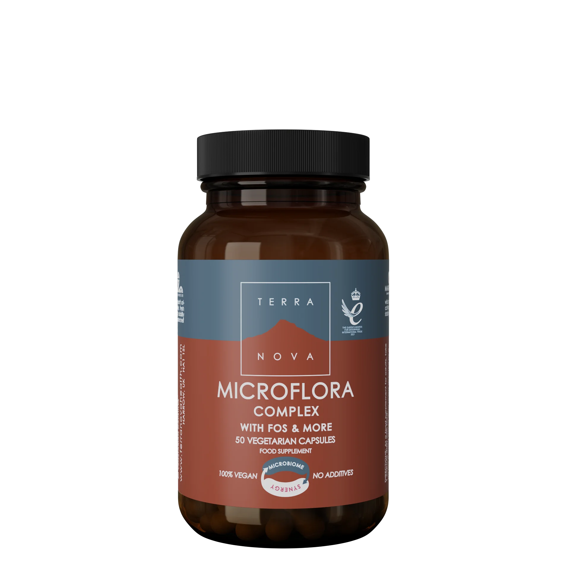 Terranova Health Probiotický komplex & prebiotiká (50 kapsúl) - na podporu črevnej mikroflóry