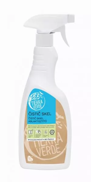 Tierra Verde Čistič skla s BIO pomarančom a citronelou (750 ml)