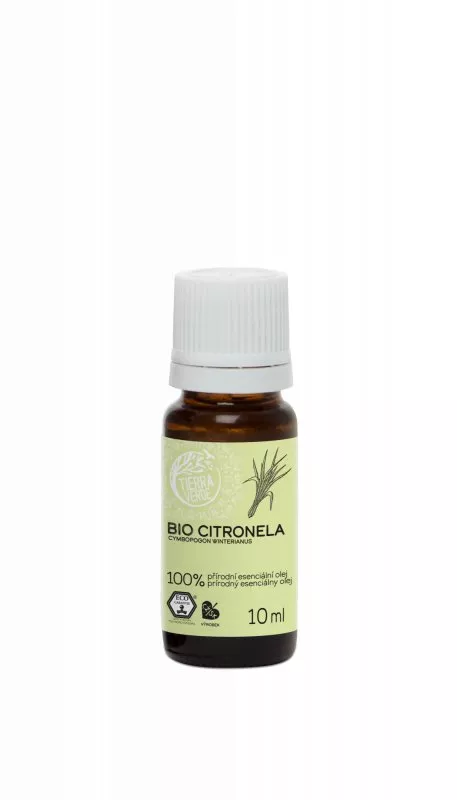 Tierra Verde Citronelový esenciálny olej BIO (10 ml) - silné repelentné účinky
