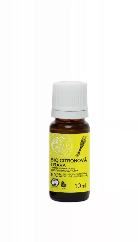 Tierra Verde Esenciálny olej z citrónovej trávy BIO (10 ml) - pomáha pri vyčerpanosti