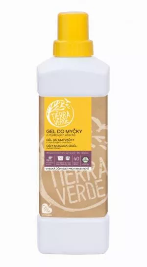 Tierra Verde Gél do umývačky riadu - INNOVACE (1 l) - z mydlových orechov v bio kvalite
